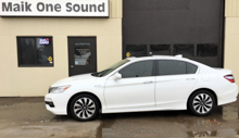 2017 Honda Accord Hybrid with window tint